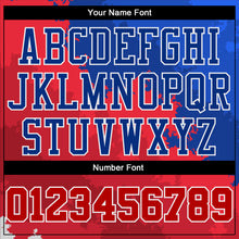 Charger l'image dans la galerie, Custom Figure Red-Royal Round Neck Sublimation Basketball Suit Jersey