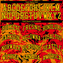 Charger l'image dans la galerie, Custom Figure Gold-Orange Round Neck Sublimation Basketball Suit Jersey