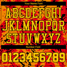 Charger l'image dans la galerie, Custom Figure Gold-Orange Round Neck Sublimation Basketball Suit Jersey