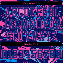 Charger l'image dans la galerie, Custom Figure Royal-Pink Round Neck Sublimation Basketball Suit Jersey