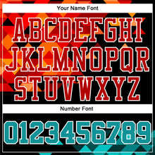 Загрузить изображение в средство просмотра галереи, Custom Figure Aqua-Red Round Neck Sublimation Basketball Suit Jersey