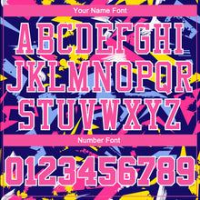 Laden Sie das Bild in den Galerie-Viewer, Custom Figure Pink-Gold Music Festival Round Neck Sublimation Basketball Suit Jersey