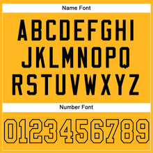 Charger l'image dans la galerie, Custom Gold Gold-Black Mesh Authentic Football Jersey