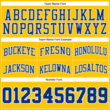 Charger l'image dans la galerie, Custom Gold White Pinstripe Royal-White Authentic Basketball Shorts