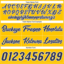 Charger l'image dans la galerie, Custom Gold White Pinstripe Navy-White Authentic Basketball Shorts