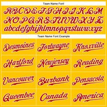 Загрузить изображение в средство просмотра галереи, Custom Gold Red-White Authentic Sleeveless Baseball Jersey