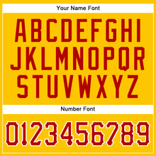 Загрузить изображение в средство просмотра галереи, Custom Gold Red-White Authentic Sleeveless Baseball Jersey