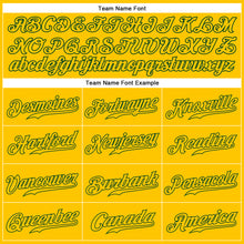 Загрузить изображение в средство просмотра галереи, Custom Gold Gold-Green Authentic Sleeveless Baseball Jersey