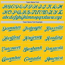 Загрузить изображение в средство просмотра галереи, Custom Yellow Kelly Green Pinstripe Kelly Green-White Authentic Baseball Jersey