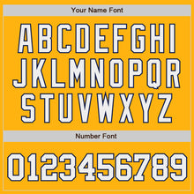 Загрузить изображение в средство просмотра галереи, Custom Gold White-Navy Authentic Baseball Jersey