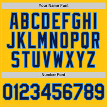 Загрузить изображение в средство просмотра галереи, Custom Gold Navy-Powder Blue Performance T-Shirt