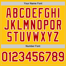 Load image into Gallery viewer, Custom Gold Red-White Performance T-Shirt