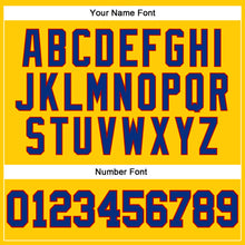 Load image into Gallery viewer, Custom Gold Royal-Red Authentic Throwback Basketball Jersey