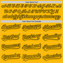 Load image into Gallery viewer, Custom Gold Gold-Black Authentic Baseball Jersey