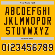 Загрузить изображение в средство просмотра галереи, Custom Gold Brown Pinstripe Brown-White Authentic Baseball Jersey