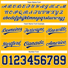 Charger l'image dans la galerie, Custom Gold Navy-White Authentic Throwback Basketball Shorts