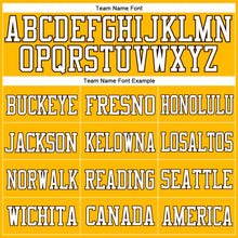 Load image into Gallery viewer, Custom Gold Brown-White Mesh Authentic Football Jersey