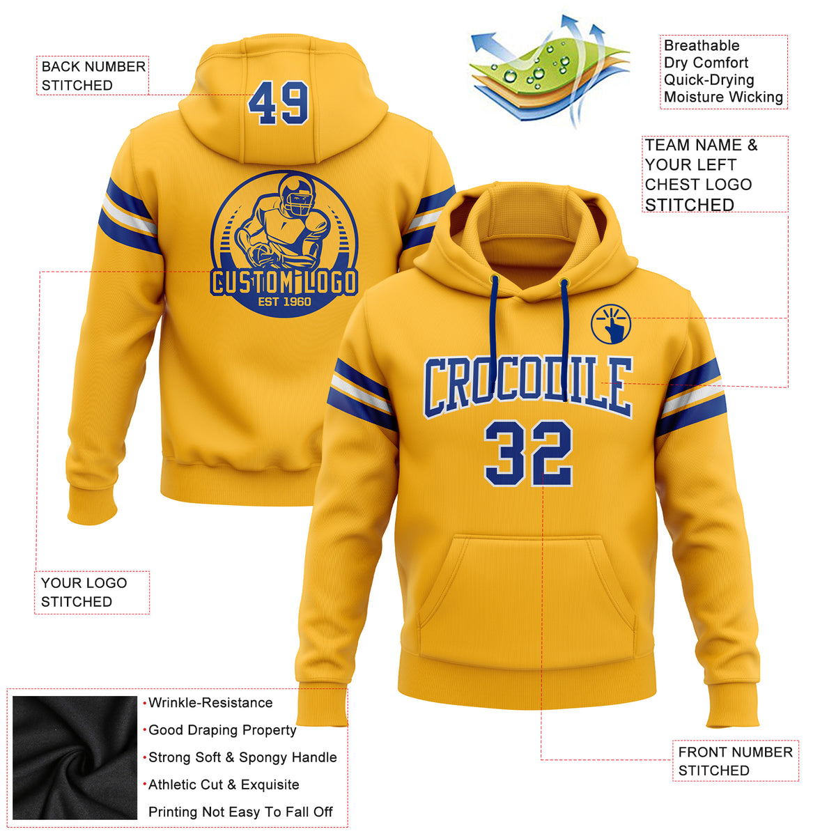 warriors yellow hoodie