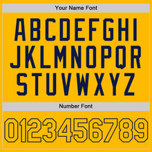 Charger l'image dans la galerie, Custom Gold Navy Authentic Throwback Baseball Jersey