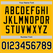 Charger l'image dans la galerie, Custom Gold Black-White Authentic Throwback Baseball Jersey