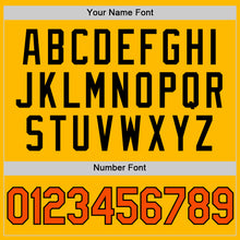 Charger l'image dans la galerie, Custom Gold Orange-Black Authentic Throwback Baseball Jersey