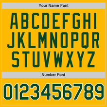 Charger l'image dans la galerie, Custom Gold Green-White Authentic Throwback Baseball Jersey