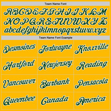 Загрузить изображение в средство просмотра галереи, Custom Gold Green-White Authentic Throwback Basketball Jersey