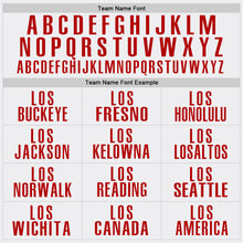 Load image into Gallery viewer, Custom White Red Performance Golf Polo Shirt