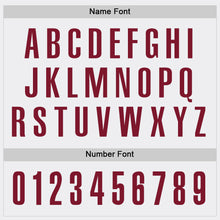 Load image into Gallery viewer, Custom White Crimson Performance Golf Polo Shirt