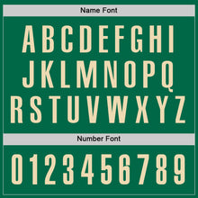 Load image into Gallery viewer, Custom Kelly Green Cream Performance Golf Polo Shirt