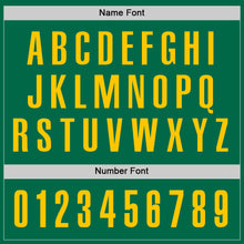 Load image into Gallery viewer, Custom Kelly Green Yellow Performance Golf Polo Shirt