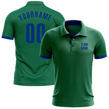Load image into Gallery viewer, Custom Kelly Green Royal Performance Golf Polo Shirt