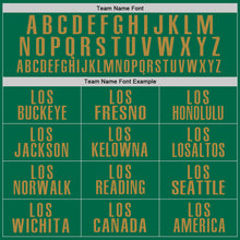 Load image into Gallery viewer, Custom Kelly Green Old Gold Performance Golf Polo Shirt