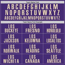 Laden Sie das Bild in den Galerie-Viewer, Custom Purple Cream Performance Golf Polo Shirt