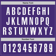 Load image into Gallery viewer, Custom Purple White Performance Golf Polo Shirt