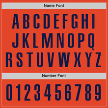 Charger l'image dans la galerie, Custom Orange Navy Performance Golf Polo Shirt