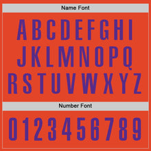 Laden Sie das Bild in den Galerie-Viewer, Custom Orange Purple Performance Golf Polo Shirt