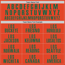 Laden Sie das Bild in den Galerie-Viewer, Custom Orange Kelly Green Performance Golf Polo Shirt