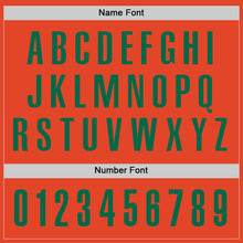 Laden Sie das Bild in den Galerie-Viewer, Custom Orange Kelly Green Performance Golf Polo Shirt