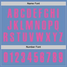 Load image into Gallery viewer, Custom Light Blue Pink Performance Golf Polo Shirt