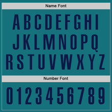 Загрузить изображение в средство просмотра галереи, Custom Teal Navy Performance Golf Polo Shirt