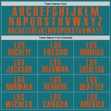 Загрузить изображение в средство просмотра галереи, Custom Teal Orange Performance Golf Polo Shirt