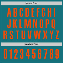 Загрузить изображение в средство просмотра галереи, Custom Teal Orange Performance Golf Polo Shirt