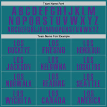 Загрузить изображение в средство просмотра галереи, Custom Teal Purple Performance Golf Polo Shirt