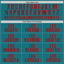 Загрузить изображение в средство просмотра галереи, Custom Teal Red Performance Golf Polo Shirt