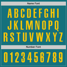 Загрузить изображение в средство просмотра галереи, Custom Teal Yellow Performance Golf Polo Shirt