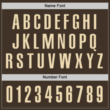 Load image into Gallery viewer, Custom Brown Cream Performance Golf Polo Shirt