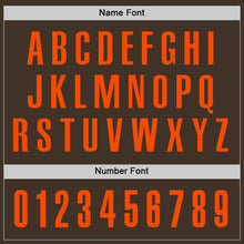 Load image into Gallery viewer, Custom Brown Orange Performance Golf Polo Shirt