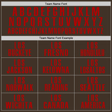 Load image into Gallery viewer, Custom Brown Red Performance Golf Polo Shirt