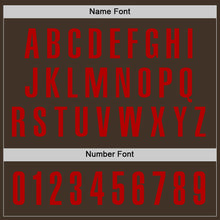 Load image into Gallery viewer, Custom Brown Red Performance Golf Polo Shirt